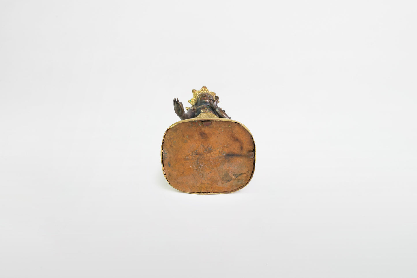 Vergoldete Bronzestatue von Surya - Nepal, 19. Jahrhundert