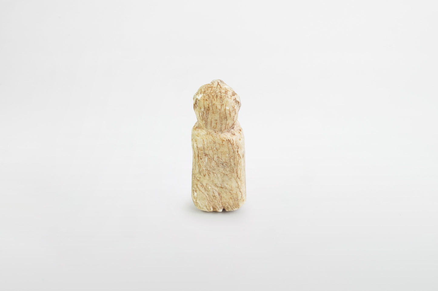 Elamitische Steinfigur eines Affen mit Glasaugen – Persien, 1000 v. Chr.