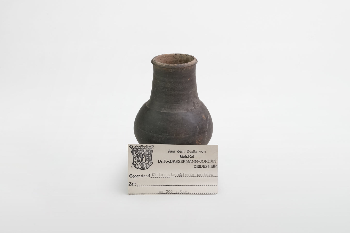 Kleine etruskische Keramik-Aphora – Griechenland, 4. Jahrhundert v. Chr.