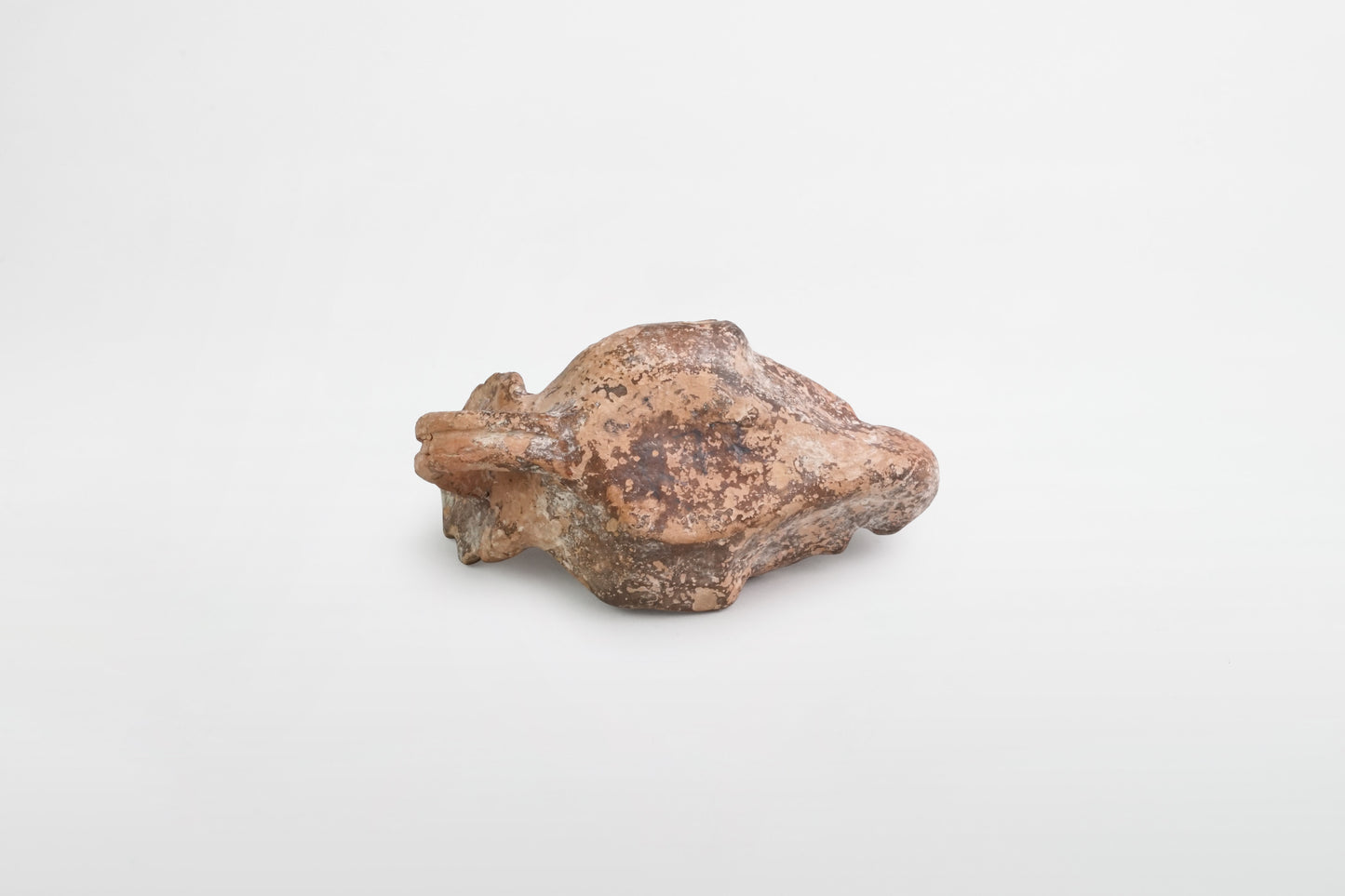 Terrakotta-Öllampe in Form einer Theatermaske – Rom, ca. 4. Jahrhundert