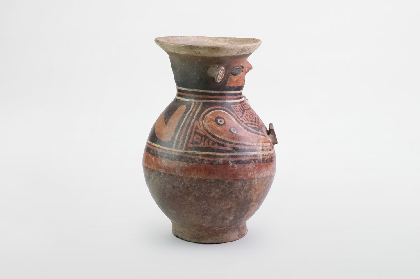 Bemalte Terrakottavase aus Recuay – Peru, 1.–4. Jahrhundert