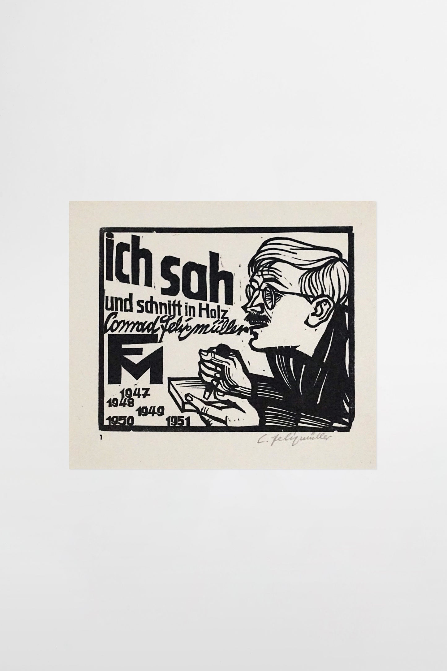 Conrad Felixmüller: Ich sah und schnitt in Holz – Deutschland, 1952