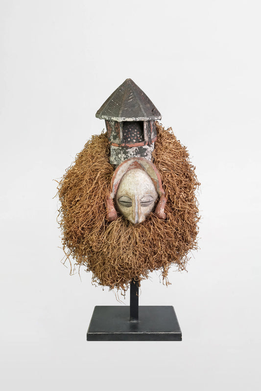 Igbo Agbogho Mmuo mask – maiden spirit headdress – Southeastern Nigeria, early 20th century