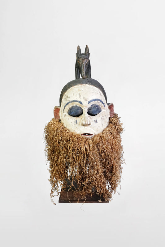 Punu Mukudj mask with animal crest, Punu/Lumbu people – Gabon, early 20th century