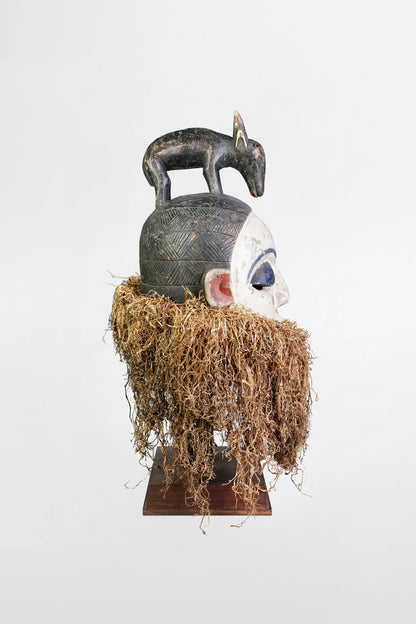 Punu Mukudj mask with animal crest, Punu/Lumbu people – Gabon, early 20th century