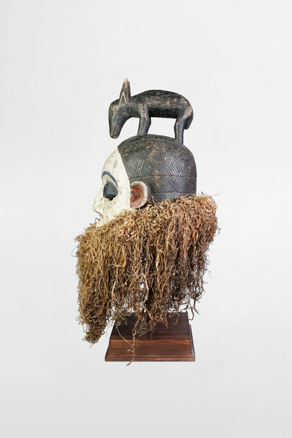 Punu Mukudj mask with animal crest, Punu/Lumbu people – Gabon, early 20th century