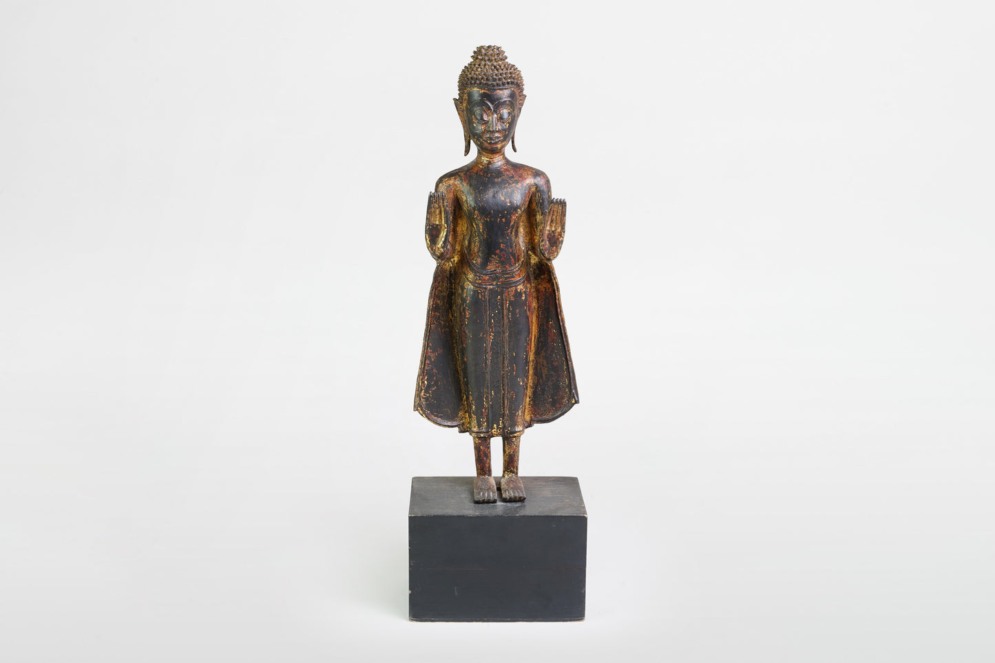 Vergoldete Buddhastatue aus Bronze – Thailand, ca. 1700