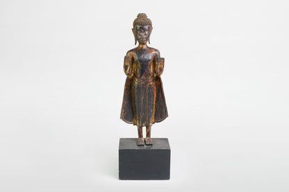 Vergoldete Buddhastatue aus Bronze – Thailand, ca. 1700