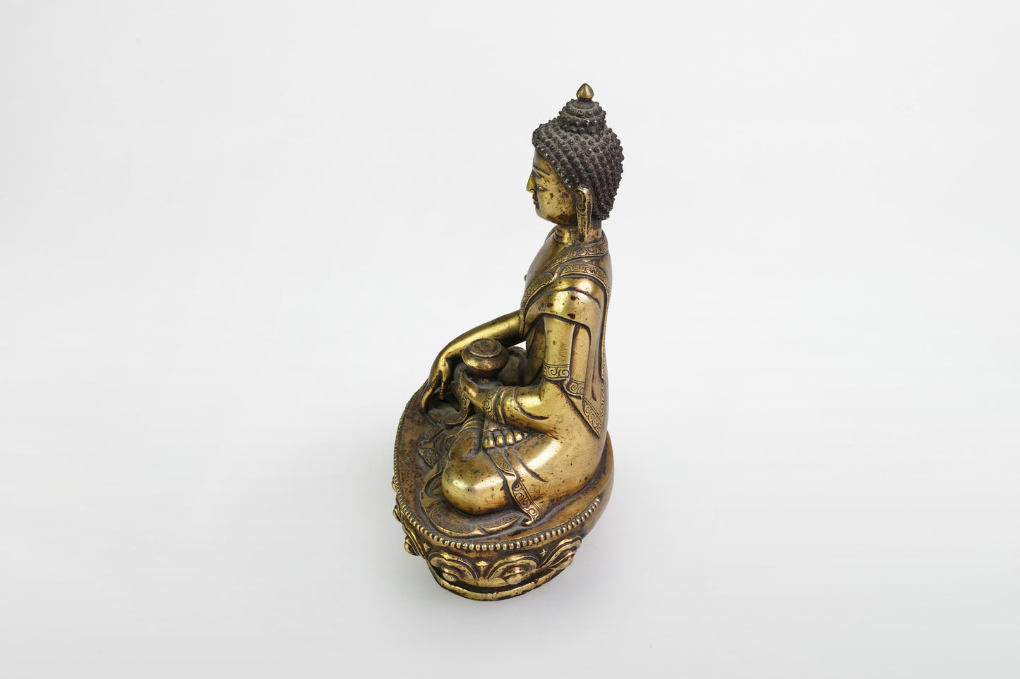 Bronzefigur des Buddha Shakyamuni, Ayutthaya-Stil – Thailand, ca. 19. Jahrhundert
