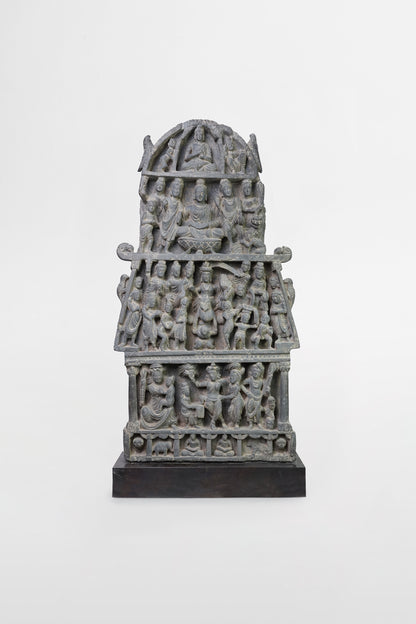 Gandharan-Buddha-Stele – Indien, 2.–3. Jahrhundert