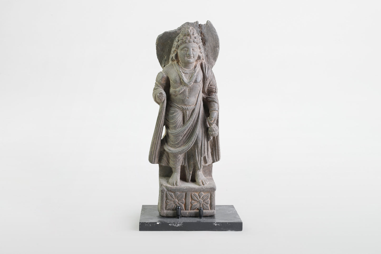 Bodhisattva-Figur aus Gandhara – Indien, 2.–3. Jahrhundert