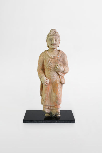 Gandharan Buddha Fresko - Indien, 3.–4. Jahrhundert