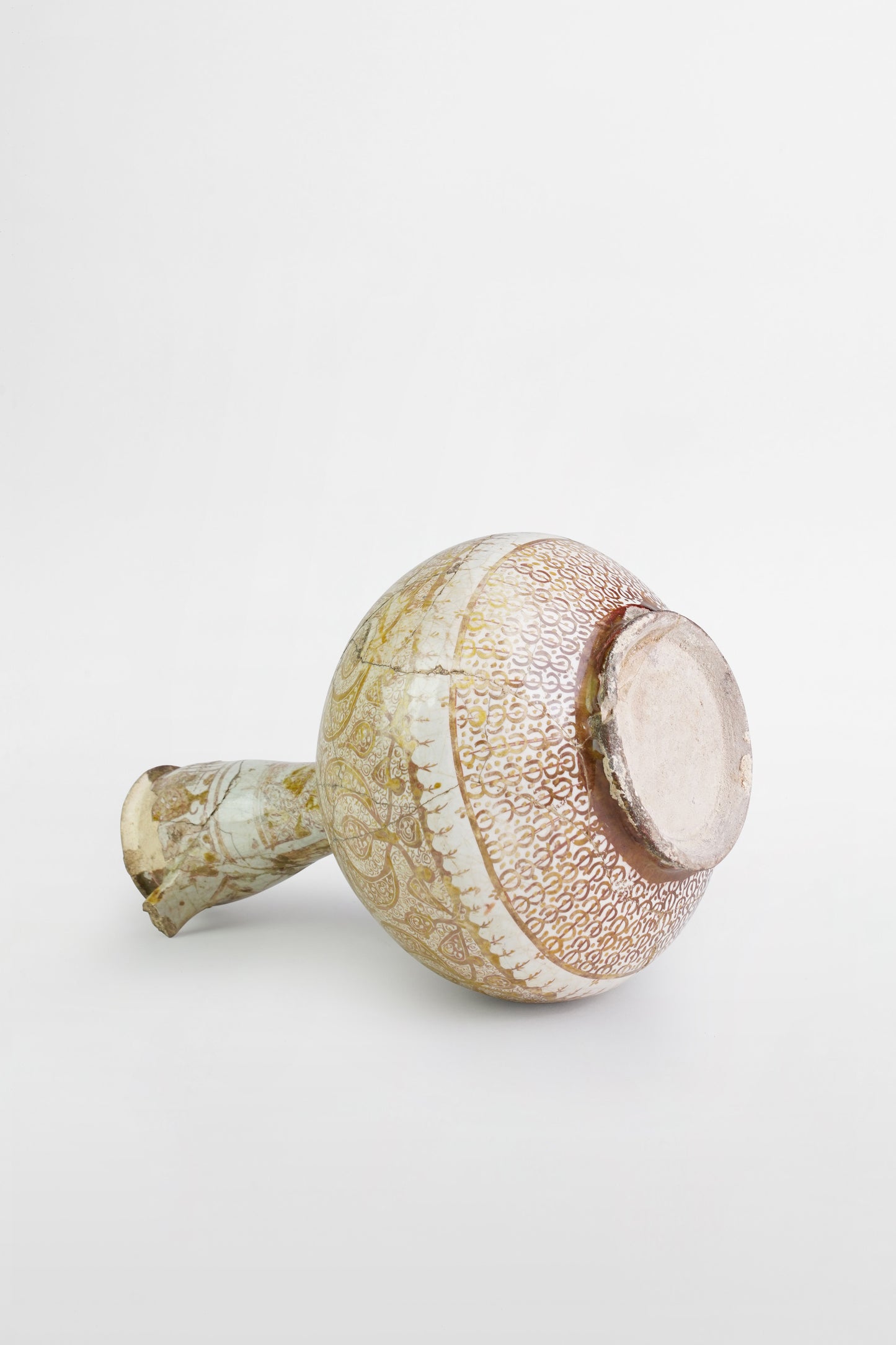 Keramikflasche, Kashan – Zentraliran, frühes 13. Jahrhundert