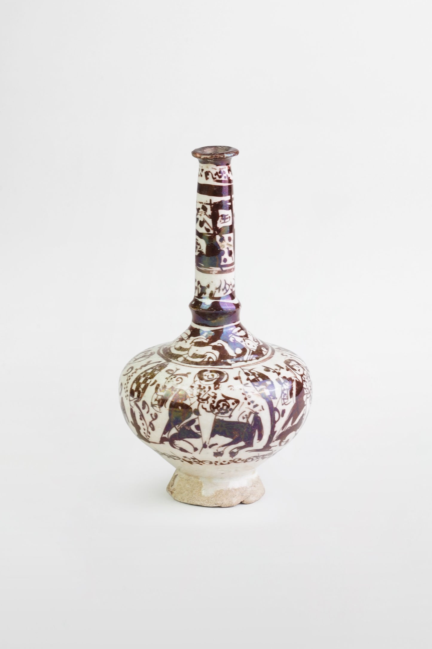 Lüsterkeramikflasche, Kashan – Zentraliran, frühes 13. Jahrhundert