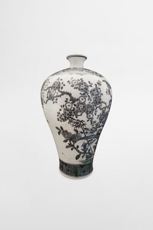 Meiping-Palastvase aus Jingdezhen-Porzellan, Daoguang-Zeit – China, Qing-Dynastie, 19. Jahrhundert