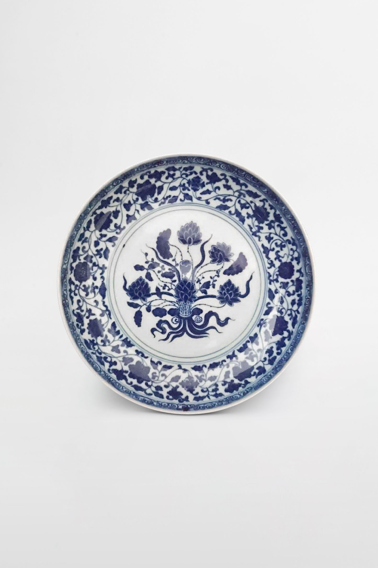 Porzellan-Lotusteller, Yong-Zheng-Zeit – China, Qing-Dynastie, 18. Jahrhundert