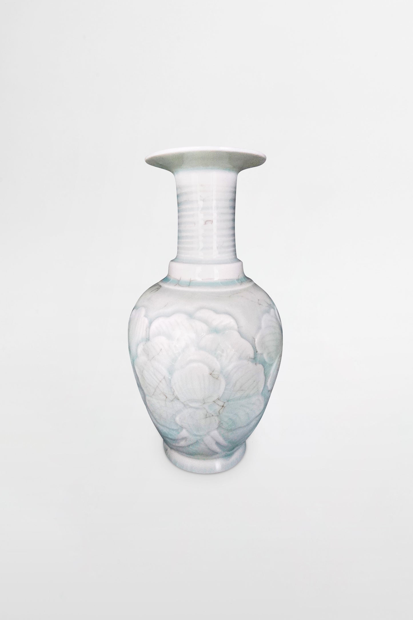 Qingbai-yao-Vase aus weißem Steingut aus Hebei – China, Nördliche Song-Dynastie, 12.–14. Jahrhundert