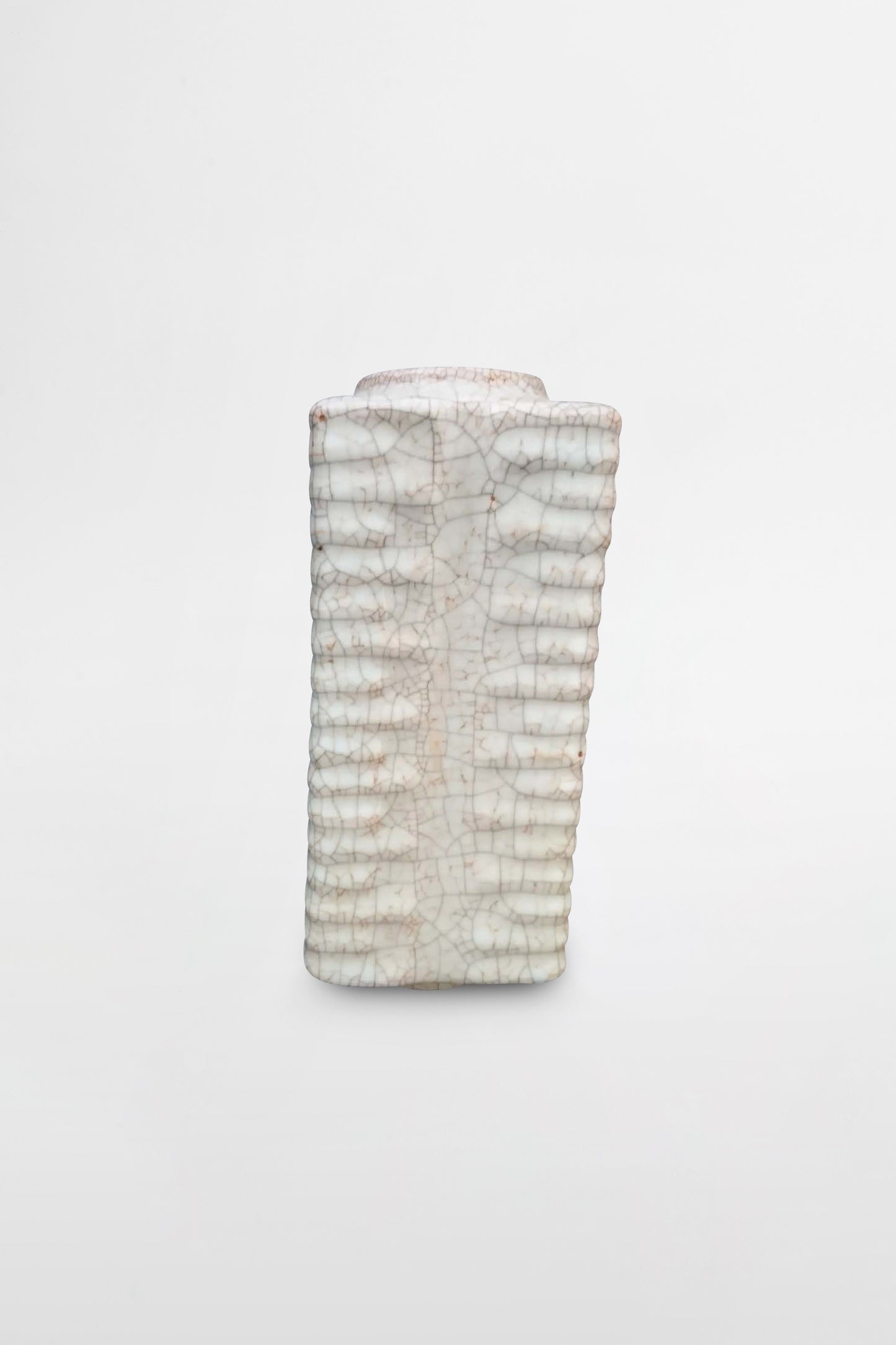 Ge style craquelé Cong vase – China, Song/Yuan dynasty, 12th–14th century