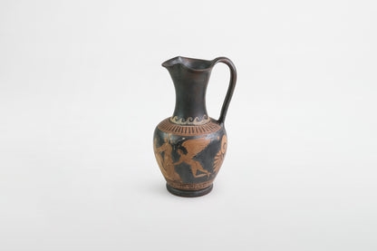 Attic black glazed and painted oinochoe – Greece, 5th century BC