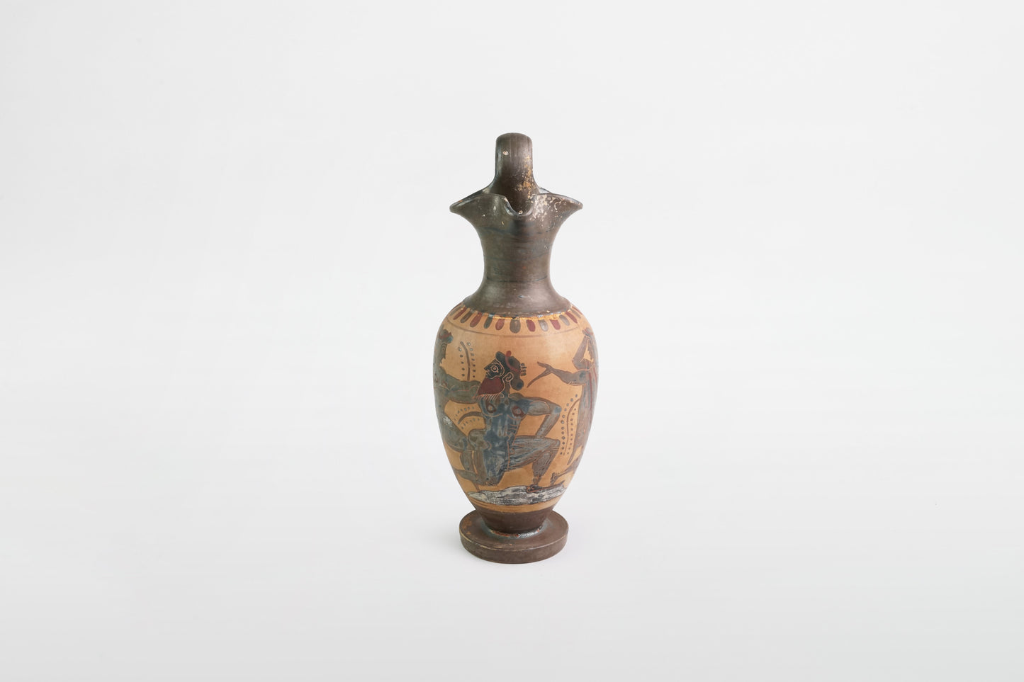 Attic black glazed and painted oinochoe – Greece, 5th century BC