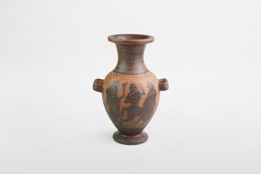 Attic black glazed and painted hydria – Greece, 5th century BC