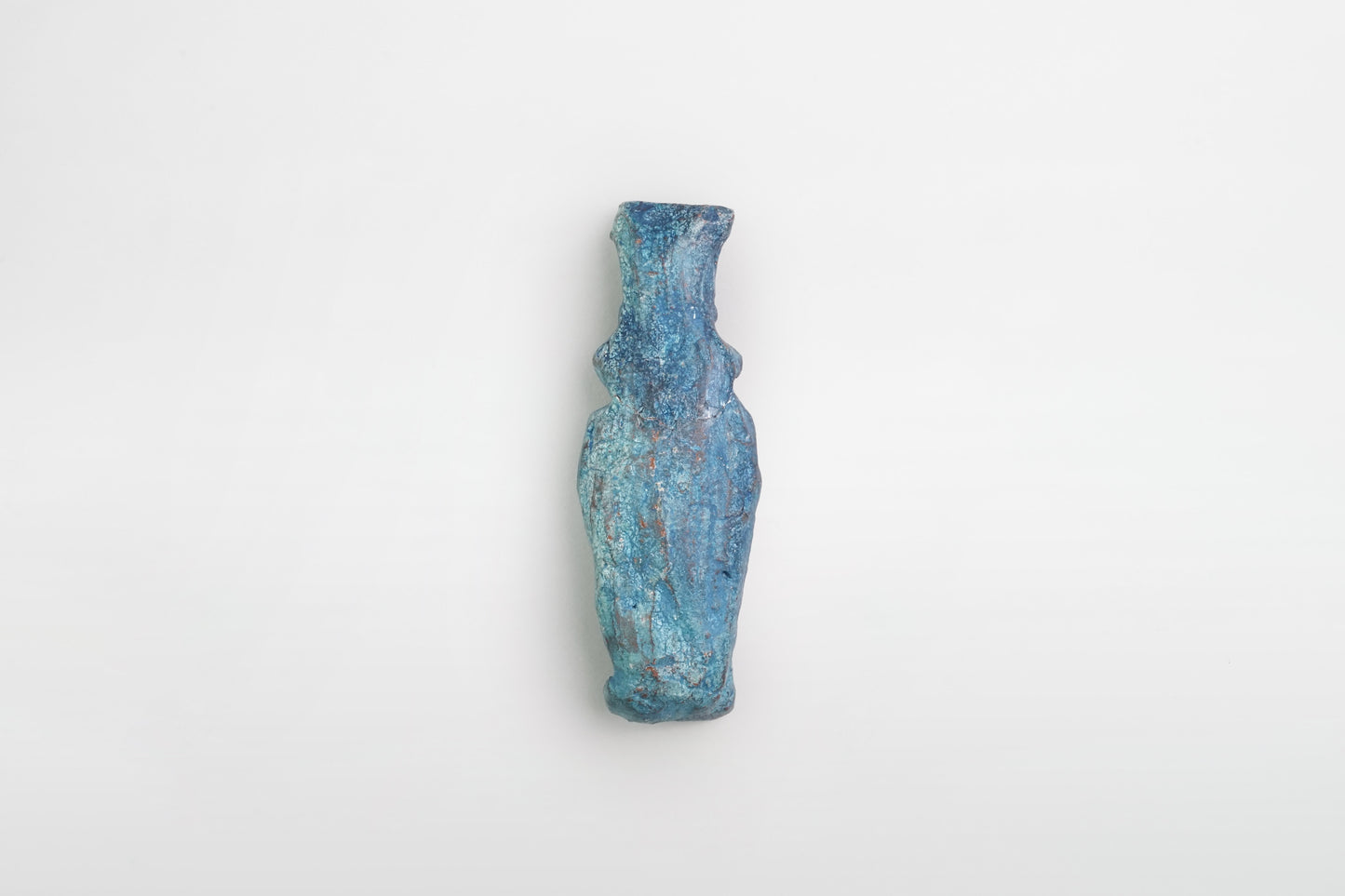 Fayencefigur der Gottheit Bes – Ägypten, ptolemäische Zeit, 3.–2. Jahrhundert v. Chr.