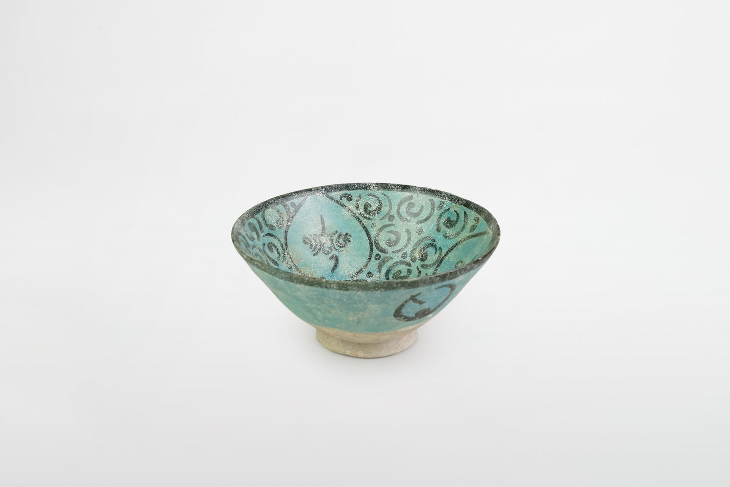 Glasierte Schale der Ilchane, Kashan – Persien, 14. Jahrhundert