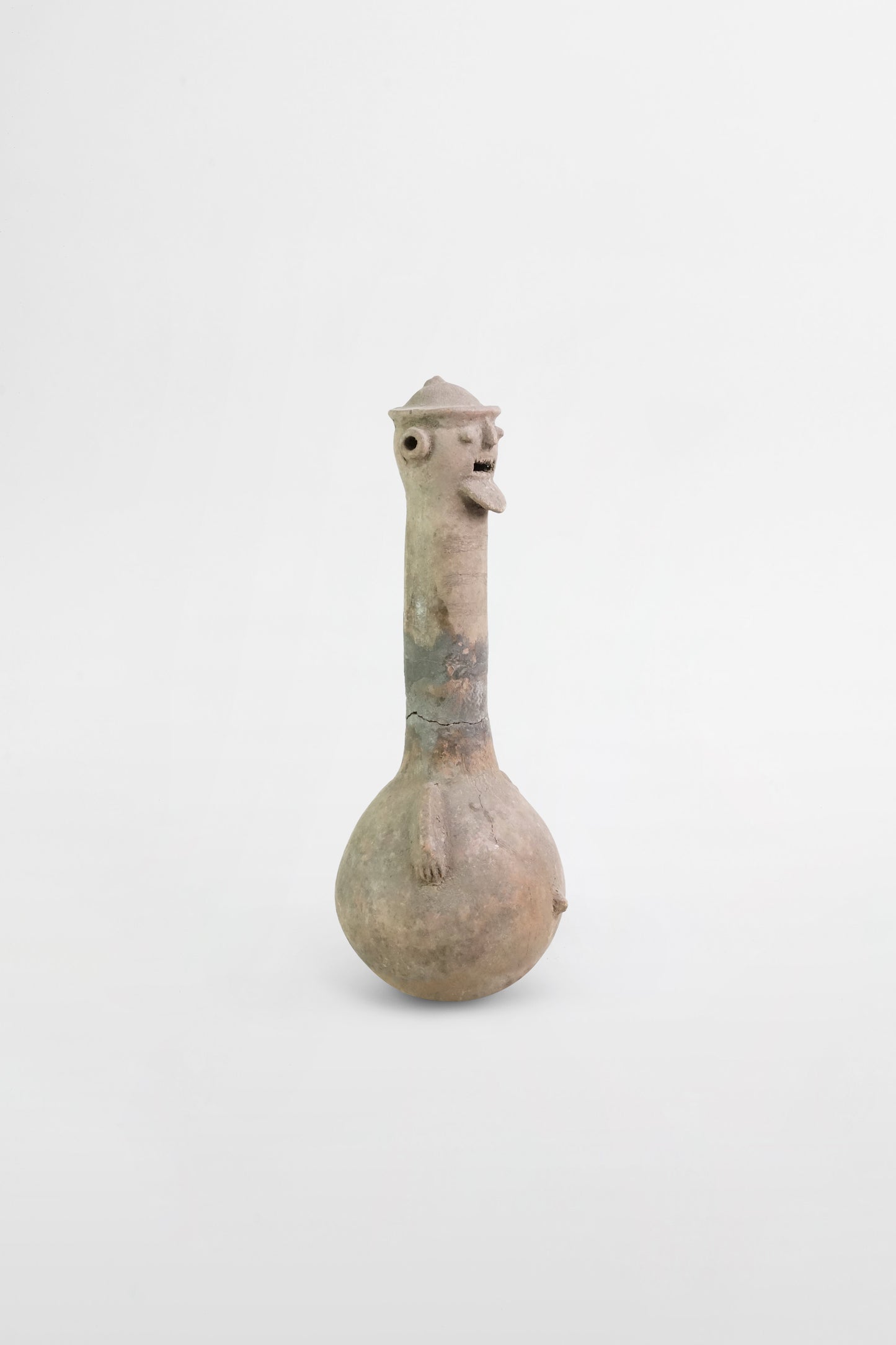 Anthropomorphes rituelles Terrakotta-Pseudogefäß, Chamba-Stamm – Nigeria, 18. Jahrhundert