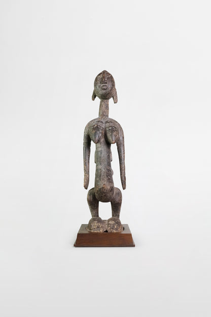 Holzstatue einer Mutter mit Kind, Dogon-Kultur – Mali, frühes 20. Jahrhundert