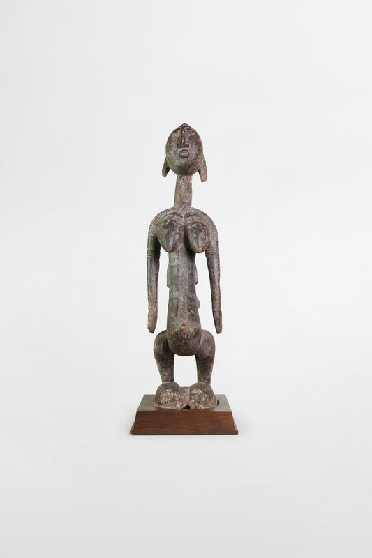 Holzstatue einer Mutter mit Kind, Dogon-Kultur – Mali, frühes 20. Jahrhundert