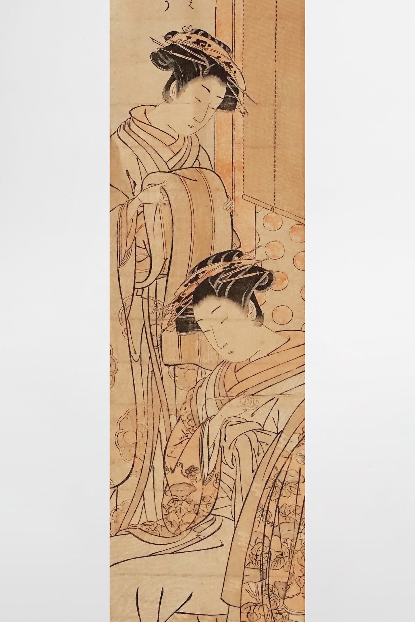 Isoda Koryusai: Szene im Ichiriki-Teehaus aus dem Theaterstück Chushingura – Japan, frühes 19. Jahrhundert