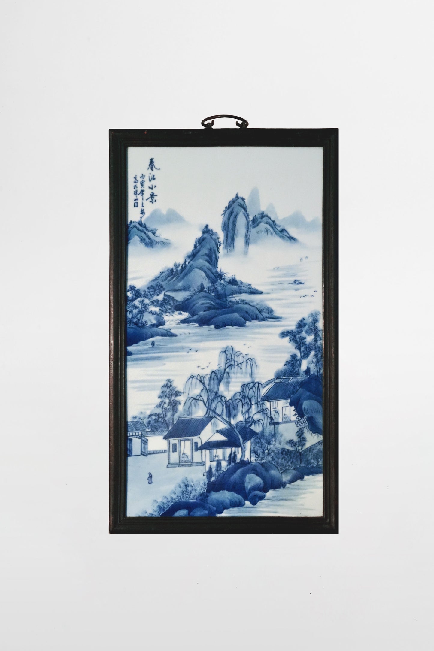 Chinesische Malerei auf Porzellanteller – China, 19. Jahrhundert