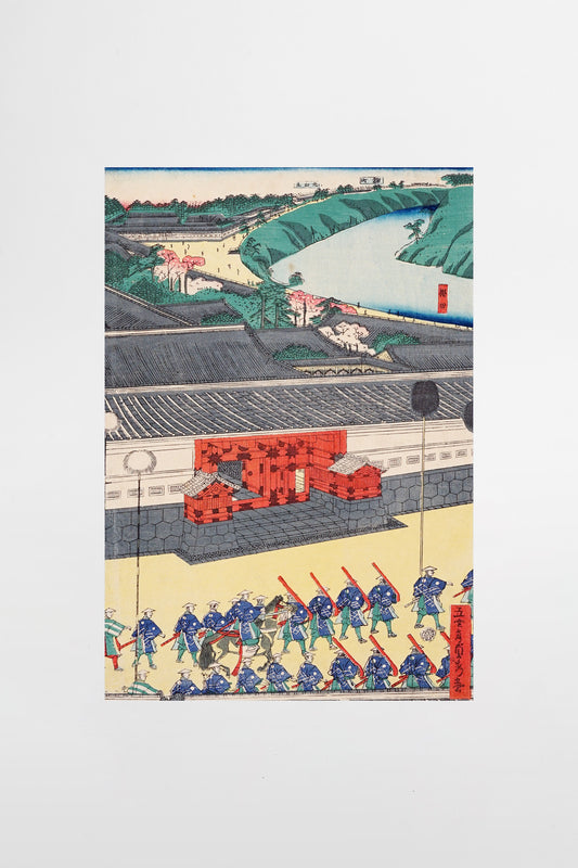 Utagawa Sadahide: Die lebendige Szene von Kasumigaseki – Japan, Mitte des 19. Jahrhunderts