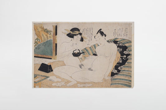 Unbekannter Künstler (Schule von Utamaro oder Kiyonaga): Shunga – Japan, spätes 19. Jahrhundert