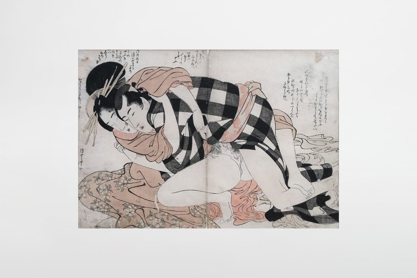 Kitagawa Utamaro: Kurtisane mit einem Klienten; Shunga – Japan, 1799