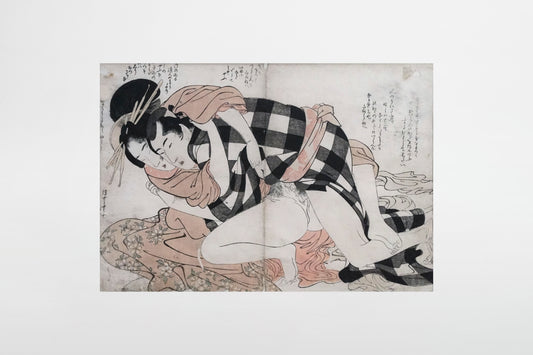 Kitagawa Utamaro: Kurtisane mit einem Klienten; Shunga – Japan, 1799