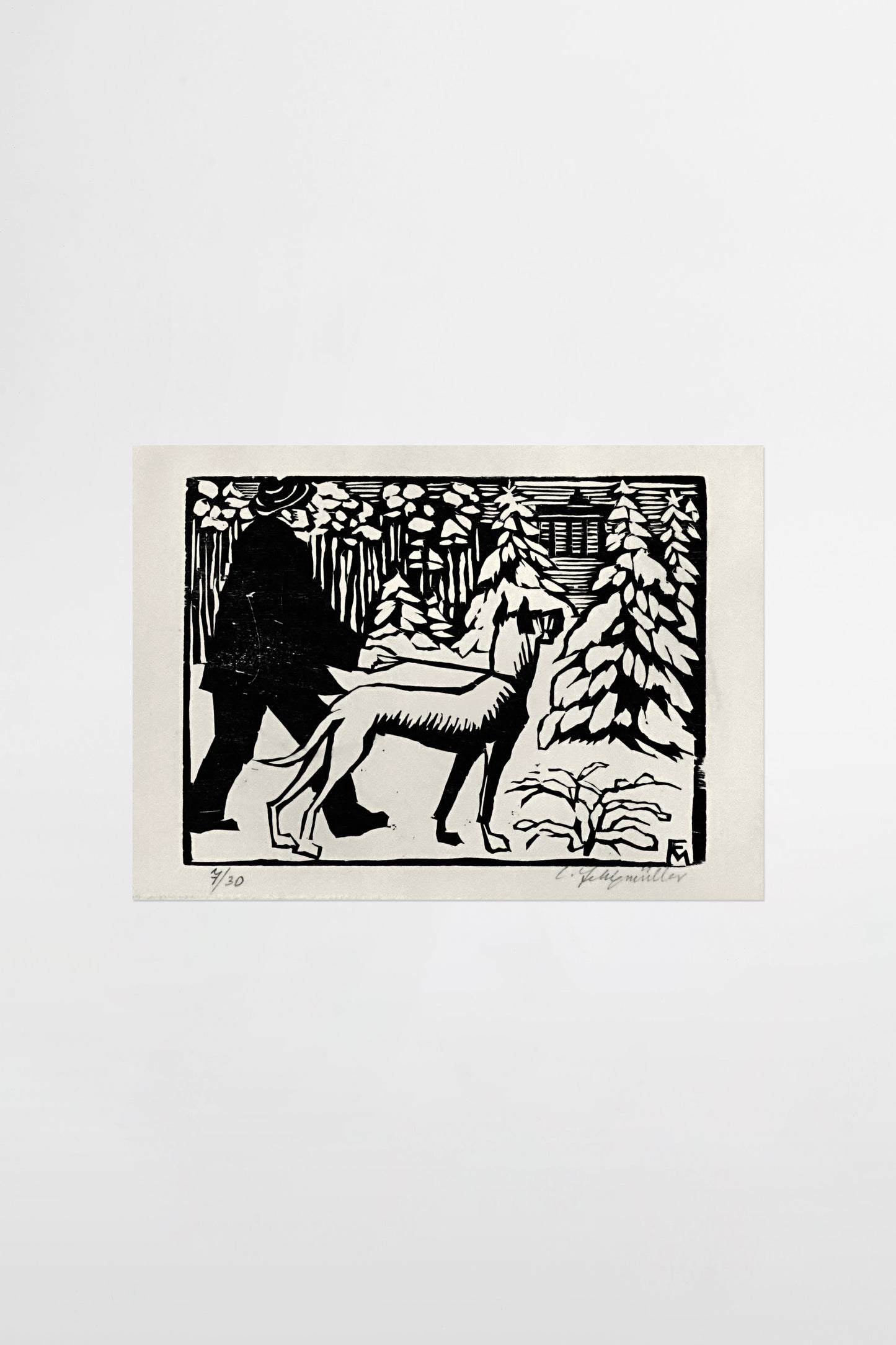 Conrad Felixmüller: Neujahrsgruß 1975 – Deutschland, 1974