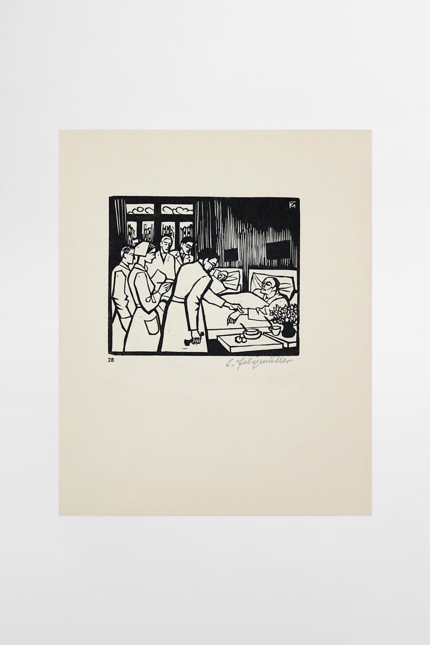 Conrad Felixmüller, Holzschnitt – Deutschland, Mitte der 1950er–1960er Jahre