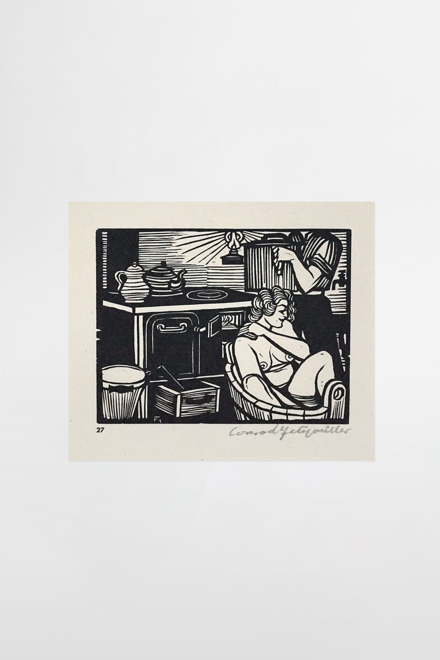 Conrad Felixmüller: Das Bad – Deutschland, 1952